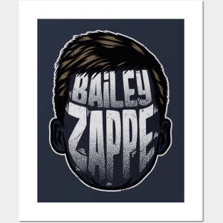 Bailey Zappe New England Player Silhouette Posters and Art